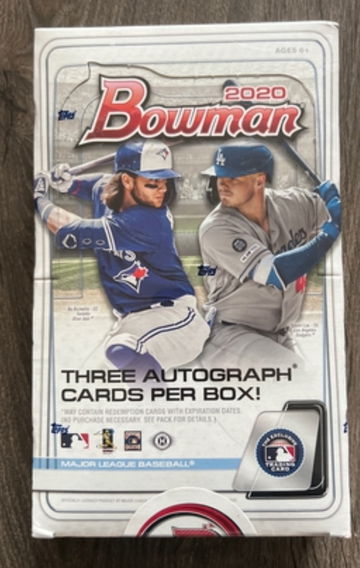 2020 Bowman Hobby Box Jumbo  3 auto HTA