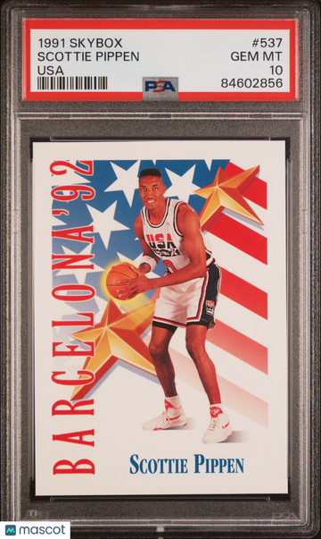 1991 Skybox Scottie Pippen #537 PSA 10 -Dream Team USA - Bulls