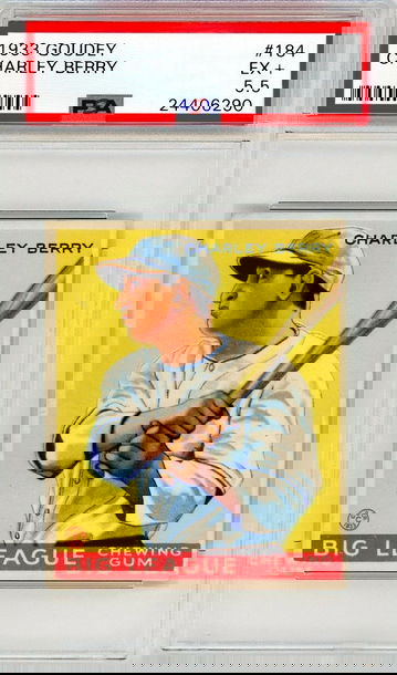 1933 Goudey Charley Berry #184 PSA 5.5 P1329