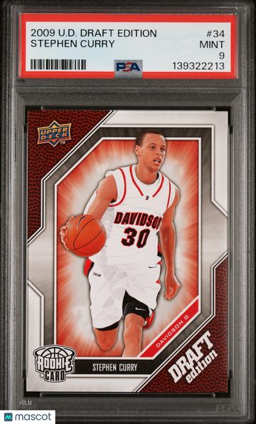 2009 Upper Deck Draft Edition Stephen Curry #34 PSA 9