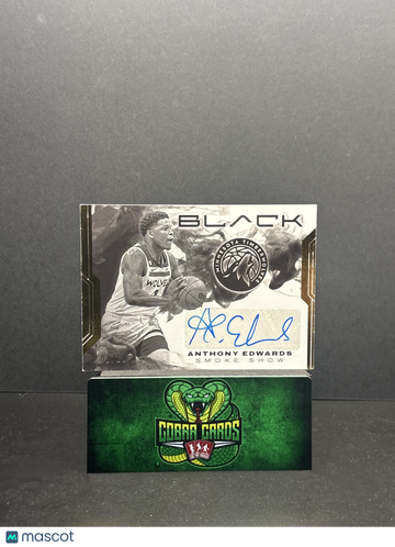 2022 Panini Black Smoke Show Anthony Edwards #SSS-ANT