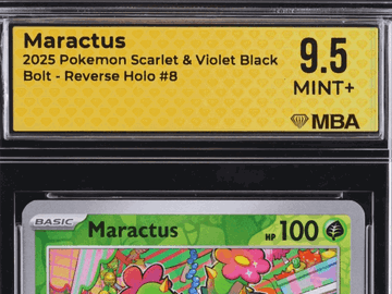 2025 Pokemon Scarlet & Violet Black Bolt Maractus Reverse Holo MBA 9.5 #8