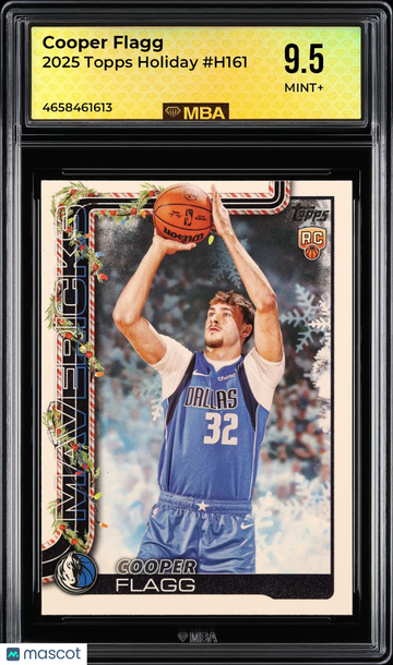 2025 Topps Holiday Cooper Flagg #H161 MBA 9.5
