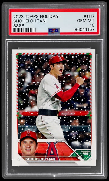 2023 Topps Holiday Shohei Ohtani Santa Claus Belt Sssp PSA 10