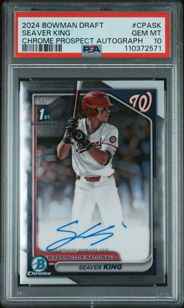 2024 Bowman Draft Chrome Seaver King #CPA-SK Prospect Auto PSA 10