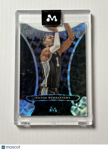 2023-24 Topps Mercury Victor Wembanyama #11 Blue 37/75 Short Print Rookie Near Mint