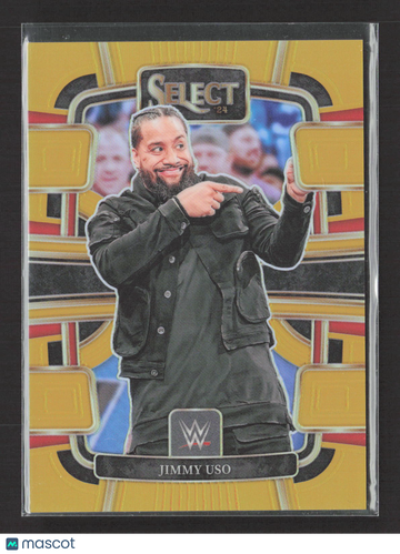 2024 Panini Select WWE Prizm Jimmy Uso #76 Gold Concourse /10