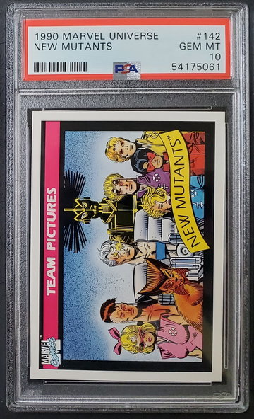 New Mutants 1990 Impel Skybox Marvel Universe #142 Gem Mint GM MT PSA 10