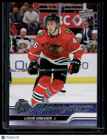 2023-24 Upper Deck Louis Crevier #721 RC