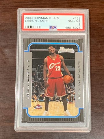 2003 Bowman Lebron James PSA 8