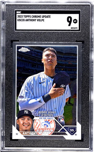 2023 Topps Chrome Update #USC35 Anthony Volpe SGC 9