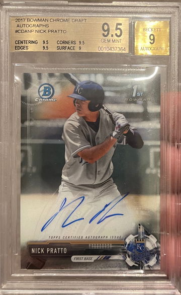 2017 Bowman Draft Nick Pratto auto 