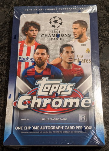 2019/20 Topps Chrome UEFA Champion's League Hobby Box