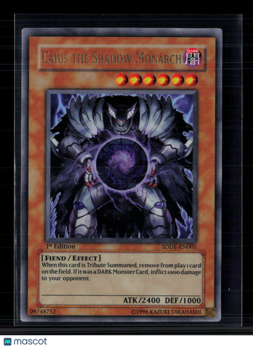 2009 Yu-Gi-Oh! The Emperor of Darkness Structure Deck Caius the Shadow Monarch 1st Edition