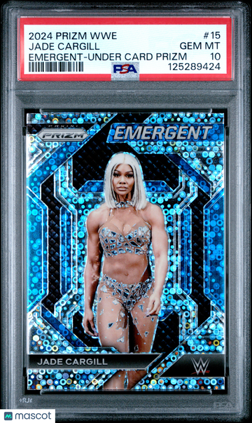 2024 Panini Prizm WWE Emergent Jade Cargill #15 Under Card PSA 10