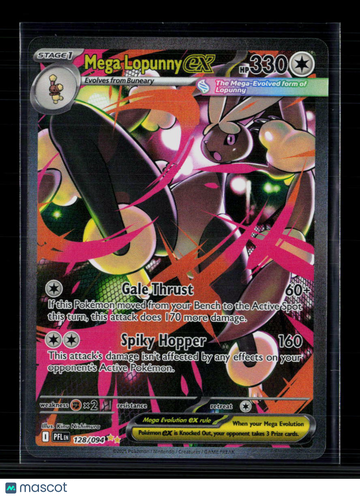 2025 Mega Evolution – Phantasmal Flames Mega Lopunny EX Holo Secret Rare SAR #128/94