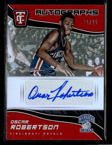 2017 Panini Totally Certified Red Oscar Robertson #TCA-OR Auto /25