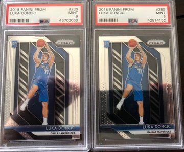 Luka Doncic Prizm 280 PSA 9 mint lot of 2