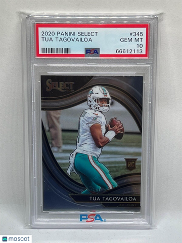 2020 Panini Select Tua Tagovailoa #345 PSA 10