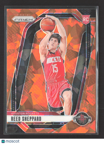 2024 Panini Prizm Mosaic Reed Sheppard #268 Orange RC