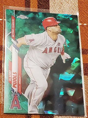 2020 Topps Chrome Sapphire Update Albert Pujols # 17 / 45