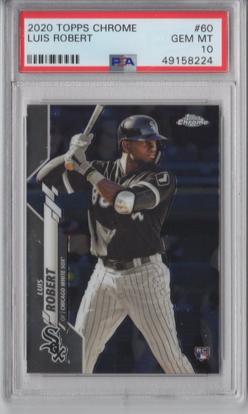 2020 Topps Chrome Luis Robert PSA 10