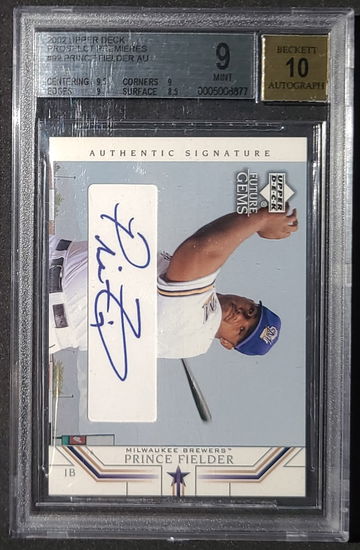 2002 Upper Deck Prince Fielder BGS 9