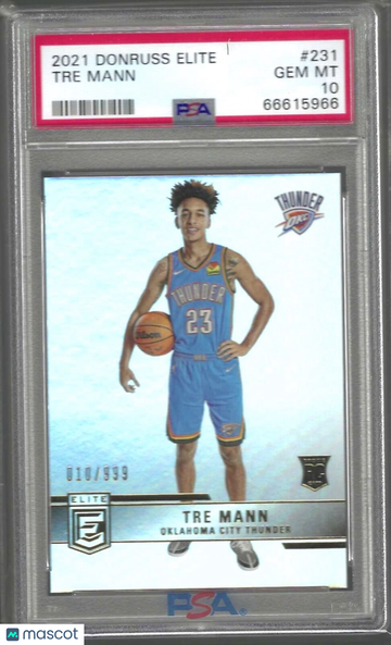2021 Panini Donruss Elite Tre Mann #231 PSA 10