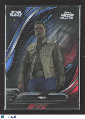 2020 Topps Chrome Black Star Wars John Boyega 26/99 #49