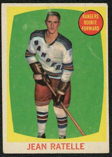 1960 Topps 60 Jean Ratelle Rookie New York Rangers