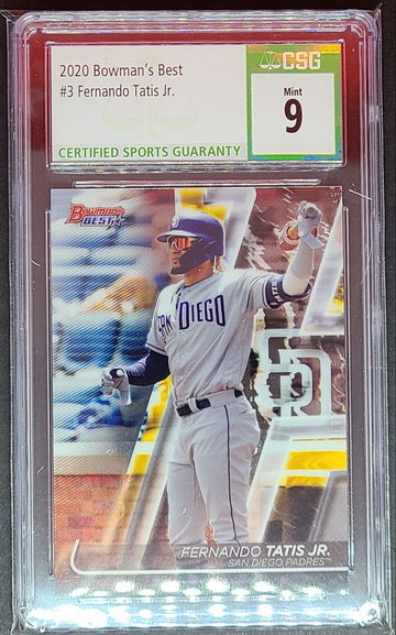 2020 Bowman's Best #3 Fernando Tatis Jr. CSG Mint 9