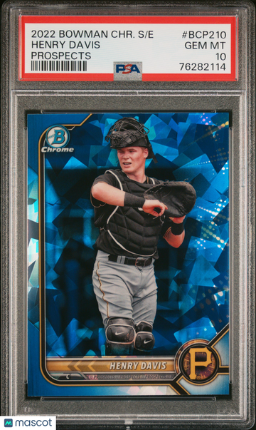 2022 Bowman Chrome Sapphire Edition Prospects Henry Davis #BCP210 PSA 10