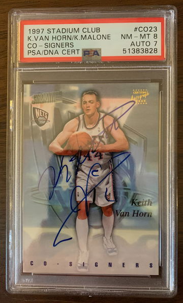 1997 Stadium Club Karl Malone/Keith Van Horn Co-Signers #CO23