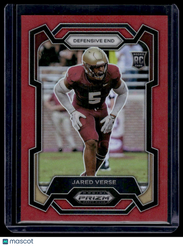 2024 Panini Prizm Draft Picks Jared Verse #114 Red SN