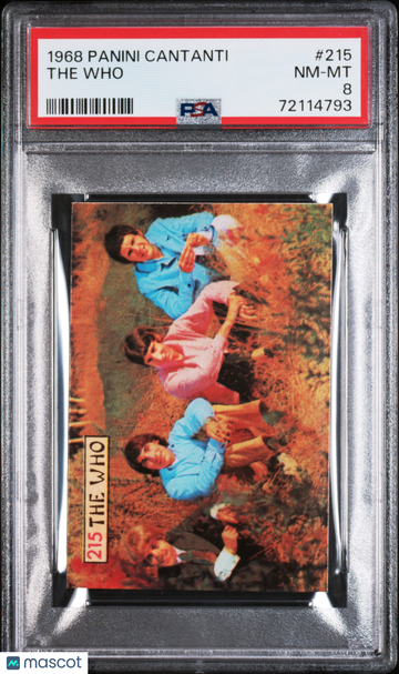 1968 Panini Cantanti The Who #215 PSA 8