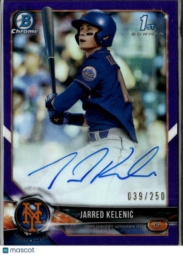 2018 Bowman Chrome Jarred Kelenic #CDA-JK Purple Refractor /250 1st Bowman