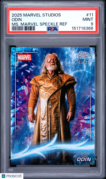 2025 Topps Marvel Studios Chrome Odin #11 PSA 9