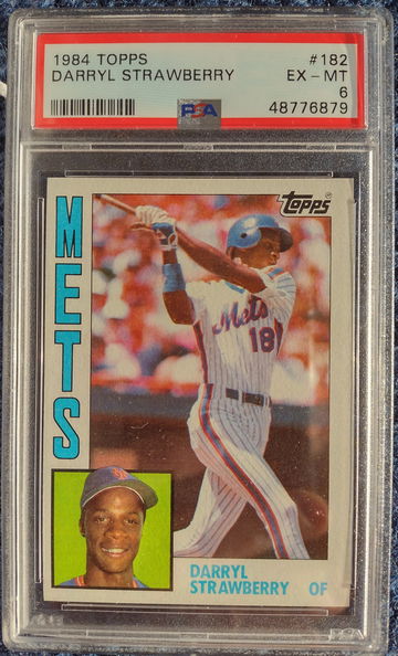 1984 Topps Darryl Strawberry PSA 6