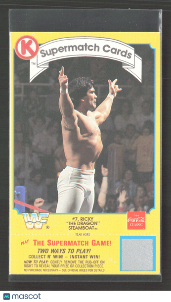 1987 Circle K WWF Supermatch Cards Ricky Steamboat #7