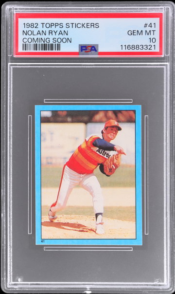 1982 Topps Stickers Nolan Ryan PSA 10