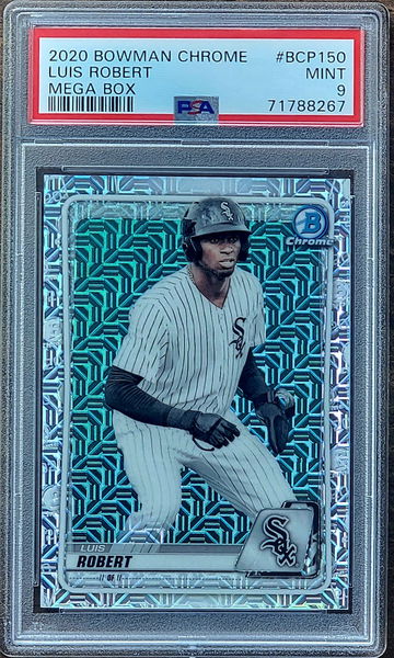 2020 LUIS ROBERT JR Bowman Chrome MEGABOX MOJO REFRACTOR PSA 9 Rookie RC #BCP150