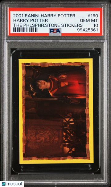 2001 Panini Harry Potter And The Philosopher's Stone Stickers Harry Potter #190 PSA 10