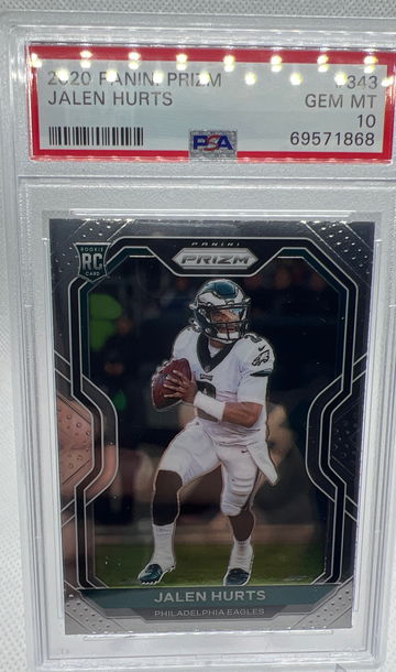 2020 Panini Prizm Jalen Hurts RC PSA 10