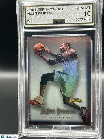 1996 Fleer Showcase Allen Iverson #26 AGS 10