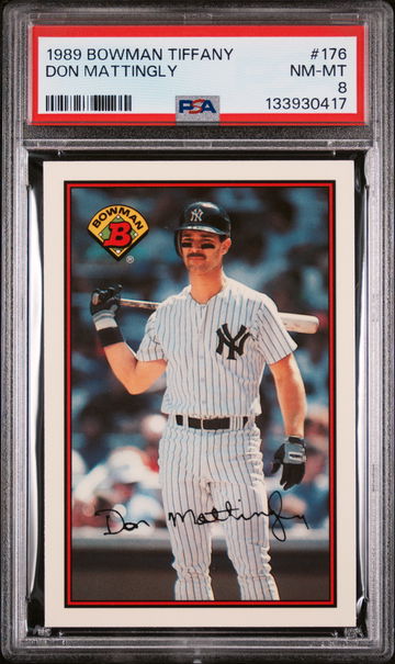1989 Bowman Tiffany Don Mattingly #176 /6000 PSA 8