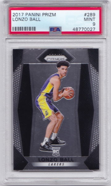 Lonzo Ball 2017 Prizm PSA 9 