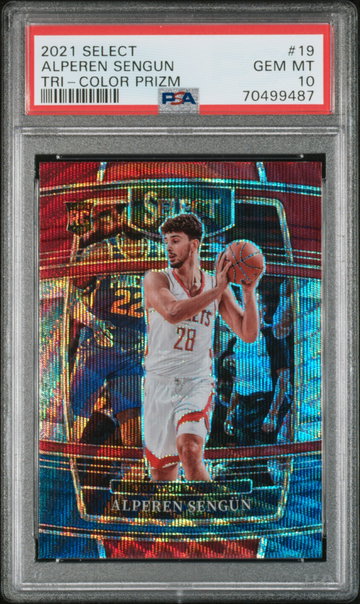 2021 Panini Select Tri-Color Alperen Sengun #19 PSA 10