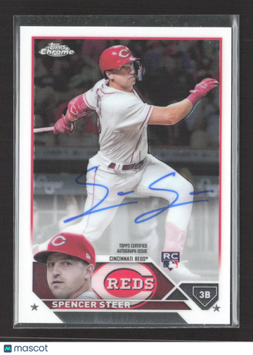 2023 Topps Chrome Spencer Steer #RA-SS RC Auto