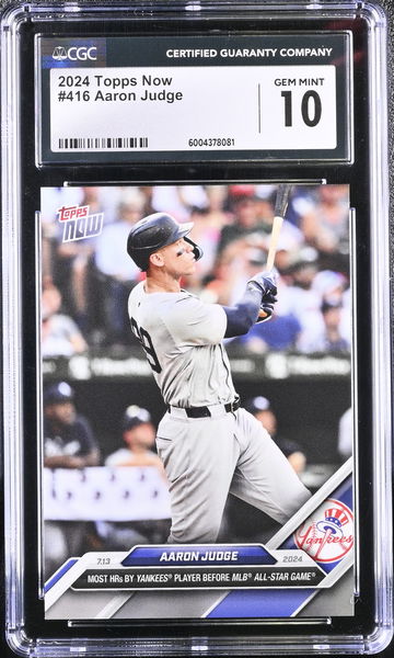 2024 TOPPS AARON JUDGE #416 CGC 10