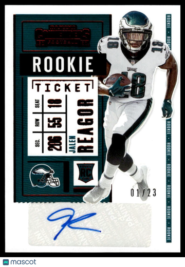 2020 Panini Contenders Jalen Reagor #108 AU RC